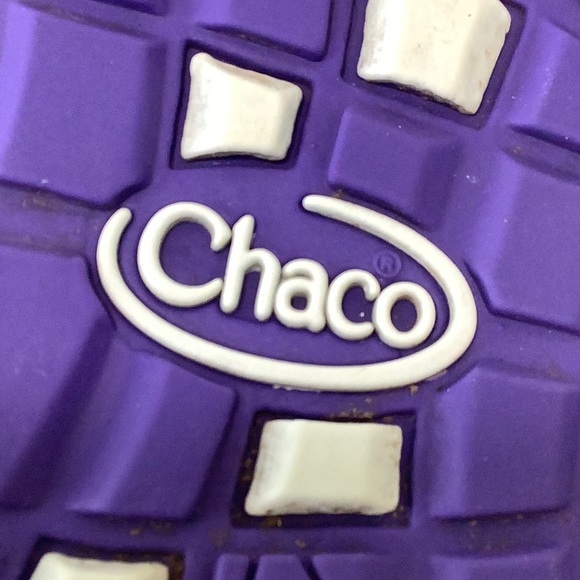 Chaco adjustable Adventure purple yellow hiking Sandals ZX2 size 2 EUC - Picture 5 of 15